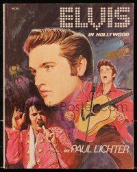 7x150 ELVIS IN HOLLYWOOD softcover book 1975 an illustrated biography of his movie career!