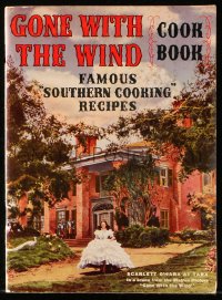 7x162 GONE WITH THE WIND softcover book 1940 cook book with famous southern cooking recipes!