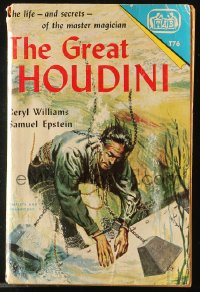 7x099 GREAT HOUDINI paperback book 1951 the life and secrets of the master magician!