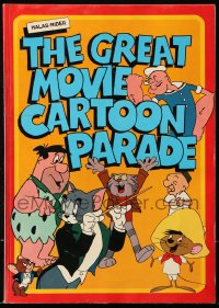 7x163 GREAT MOVIE CARTOON PARADE softcover book 1976 with lots of full-page color images!