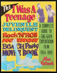 7x175 I WAS A TEENAGE JUVENILE DELINQUENT ROCK'N'ROLL HORROR BEACH PARTY MOVIE BOOK softcover book 1986