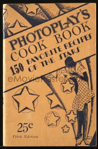 7x209 PHOTOPLAY'S COOK BOOK softcover book 1929 with 150 favorite recipes of the stars!