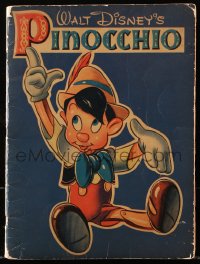 7x212 PINOCCHIO Whitman Publishing coloring book 1939 Disney classic, with pictures to color!