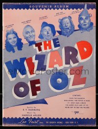 7x241 WIZARD OF OZ songbook 1939 all-time classic, sheet music of songs!