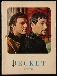 7x265 BECKET souvenir program book 1964 Richard Burton, Peter O'Toole, John Gielgud, great images!