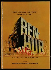 7x266 BEN-HUR hardcover souvenir program book 1960 William Wyler epic, includes 7x11 fold-out art!
