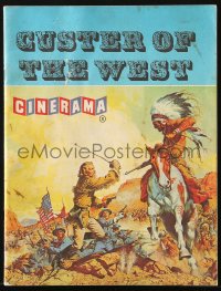 7x291 CUSTER OF THE WEST Cinerama English souvenir program book 1968 Battle of Little Big Horn!