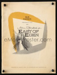7x297 EAST OF EDEN world premiere souvenir program book 1955 first James Dean, Steinbeck, Kazan!