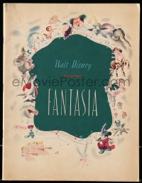 7x303 FANTASIA souvenir program book 1942 Mickey Mouse & others, Disney musical cartoon classic!