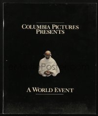 7x318 GANDHI world premiere souvenir program book 1982 Ben Kingsley as The Mahatma, die-cut cover!