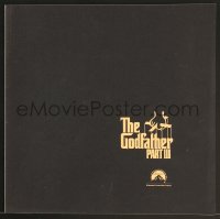 7x324 GODFATHER PART III souvenir program book 1990 Al Pacino, directed by Francis Ford Coppola!