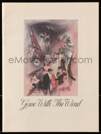 7x329 GONE WITH THE WIND souvenir program book R1989 exact facsimile of the 1939 program!