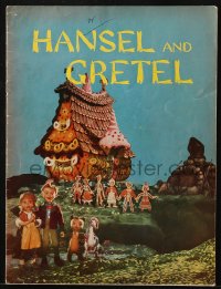 7x343 HANSEL & GRETEL souvenir program book 1954 classic tale acted out by Kinemin puppets!