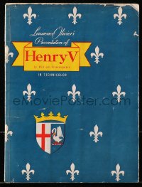 7x350 HENRY V U.S. souvenir program book 1947 classic Laurence Olivier & William Shakespeare!
