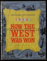 7x352 HOW THE WEST WAS WON Cinerama hardcover souvenir program book 1964 John Ford, all-star cast!