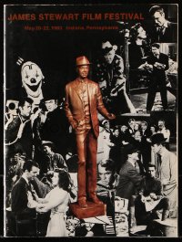 7x357 JAMES STEWART souvenir program book 1983 film festival held after his 75th birthday!