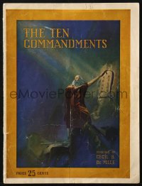 7x462 TEN COMMANDMENTS souvenir program book 1923 Cecil B. DeMille classic epic, cool images & art!