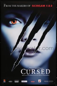 7y298 CURSED Belgian 2005 directed by Wes Craven, great close-up of slashed Christina Ricci!