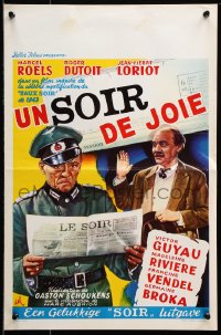 7y370 SOIR FULL OF JOY Belgian 1955 Gaston Schoukens' Un soir de joie, Marcel Roels!