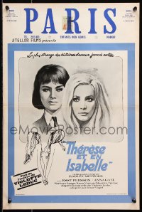7y377 THERESE & ISABELLE Belgian 1968 Radley Metzger, lesbian Essy Persson & Anna Gael!