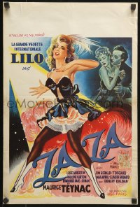 7y388 ZAZA Belgian 1956 full different art of sexy showgirl Lilo in skimpy outfit!