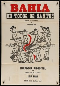 7y004 BAHIA DE TODOS OS SANTOS Brazilian 1960 Jose Hipolito Trigueirinho Neto, wild art!