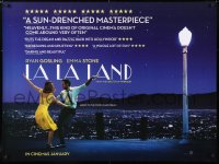 7y082 LA LA LAND teaser DS British quad 2017 Ryan Gosling, Emma Stone dancing, the fools who dream!