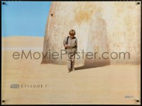 7y085 PHANTOM MENACE teaser DS British quad 1999 Star Wars Episode I, Anakin & Vader shadow!