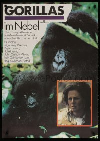 7y240 GORILLAS IN THE MIST East German 23x32 1990 image of Sigourney Weaver as Dian Fossey!