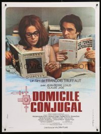 7y795 BED & BOARD French 24x32 1970 Francois Truffaut's Domicile conjugal, Jean-Pierre Leaud