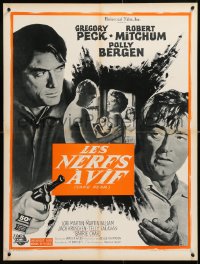 7y800 CAPE FEAR French 24x31 1962 Gregory Peck, Robert Mitchum, Polly Bergen, classic noir!