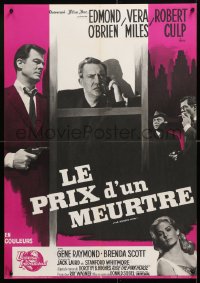 7y821 HANGED MAN French 22x32 1965 Don Siegel, Robert Culp, completely different Xarrie art!
