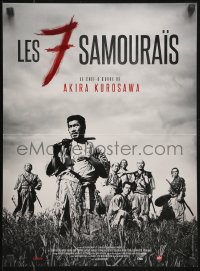 7y961 SEVEN SAMURAI French 16x21 R2013 Akira Kurosawa's classic Shichinin No Samurai, Mifune