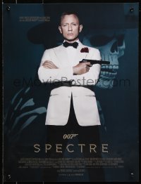 7y967 SPECTRE French 16x21 2015 cool color image of Daniel Craig as James Bond 007 with gun!