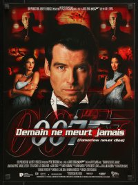 7y982 TOMORROW NEVER DIES French 16x21 1997 Pierce Brosnan as Bond, Michelle Yeoh, Teri Hatcher!