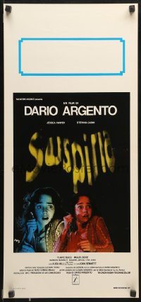 7y734 SUSPIRIA Italian locandina 1977 Argento horror, Mario de Berardinis art, yellow title!