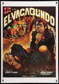 7z202 EL VAGABUNDO 28x39 Spanish commercial poster 1990s Ernesto Garcia Cabral art of Tin-Tan!