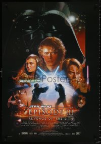 7z224 REVENGE OF THE SITH 27x39 French commercial poster 2005 Star Wars Episode III, Vader!