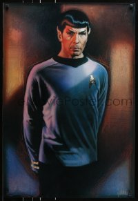 7z229 STAR TREK CREW 27x40 commercial poster 1991 Drew art of Nimoy as Spock!