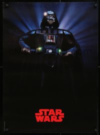 7z233 STAR WARS 23x32 commercial poster 1980s great image of Darth Vader backlit in classic pose!