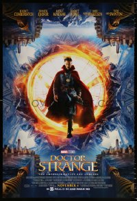 7z595 DOCTOR STRANGE advance DS 1sh 2016 sci-fi image of Benedict Cumberbatch in the title role!