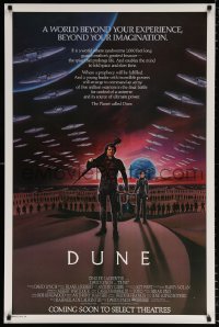 7z600 DUNE advance 1sh 1984 David Lynch, art of MacLachlan & Young on Arrakis with Fremen warriors!