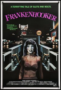 7z627 FRANKENHOOKER 1sh 1990 great wacky horror sex image, a tale of sluts and bolts!