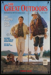 7z659 GREAT OUTDOORS advance 1sh 1988 Dan Aykroyd, John Candy, magazine cover art!