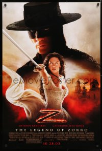7z722 LEGEND OF ZORRO advance DS 1sh 2005 Antonio Banderas is Zorro, Zeta-Jones, rated!