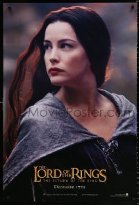 7z744 LORD OF THE RINGS: THE RETURN OF THE KING teaser DS 1sh 2003 sexy Liv Tyler as Arwen!