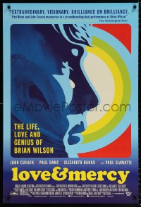 7z747 LOVE & MERCY DS 1sh 2015 Cusack in title role as older Brian Wilson, Paul Dano as the younger!