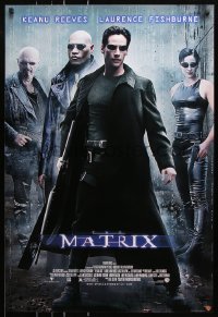 7z175 MATRIX 27x40 video poster 1999 Keanu Reeves, Carrie-Anne Moss, Laurence Fishburne, Wachowskis