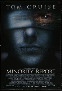 7z775 MINORITY REPORT int'l advance DS 1sh 2002 Steven Spielberg, Tom Cruise, Colin Farrell