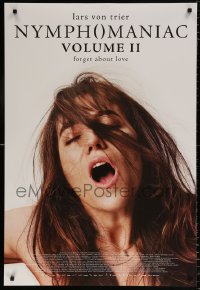 7z794 NYMPHOMANIAC VOLUME II DS 1sh 2013 Lars von Trier, c/u of sexy Charlotte Gainsbourg!